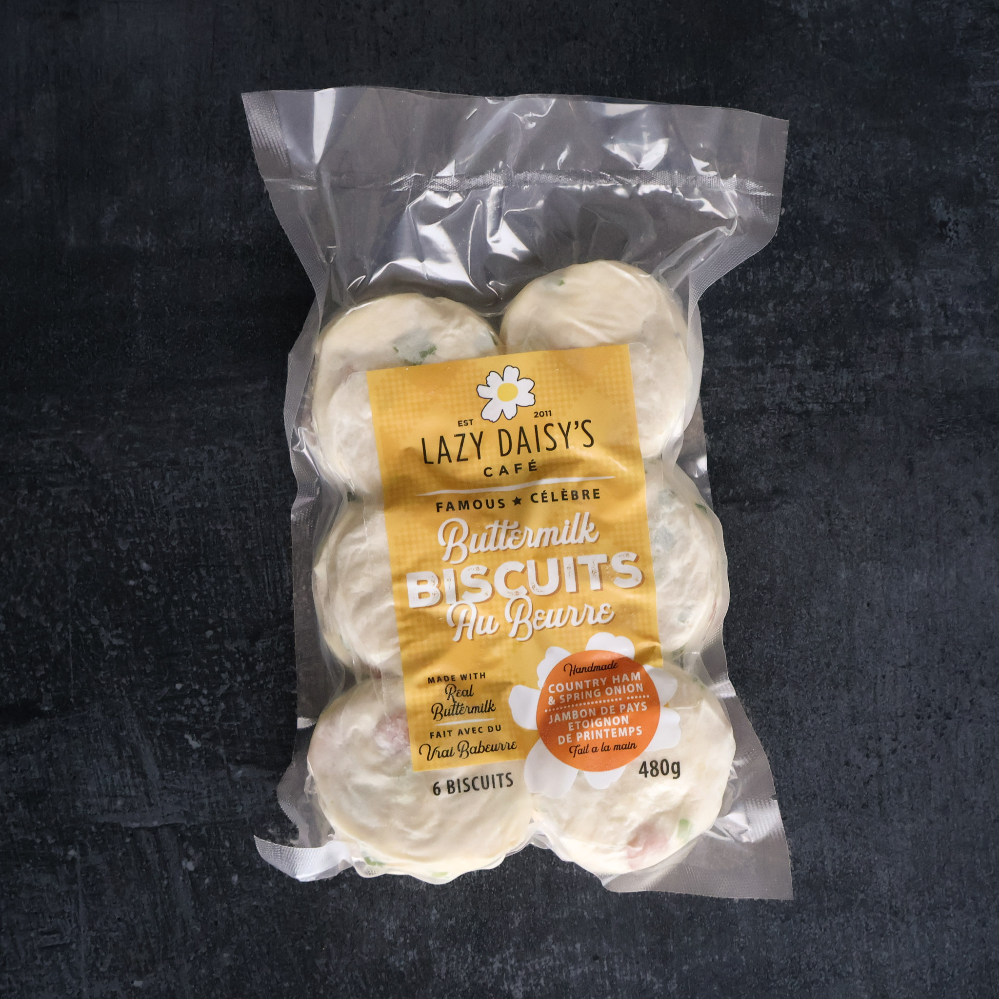 Buttermilk Biscuits Country Ham & Spring Onion La Ferme Black River